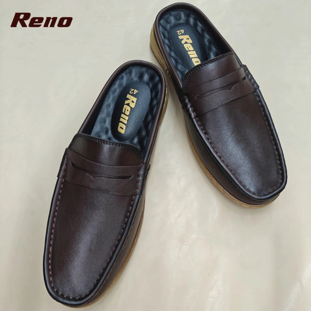 Reno Leather Half-Casual-Chocolate-RH4101